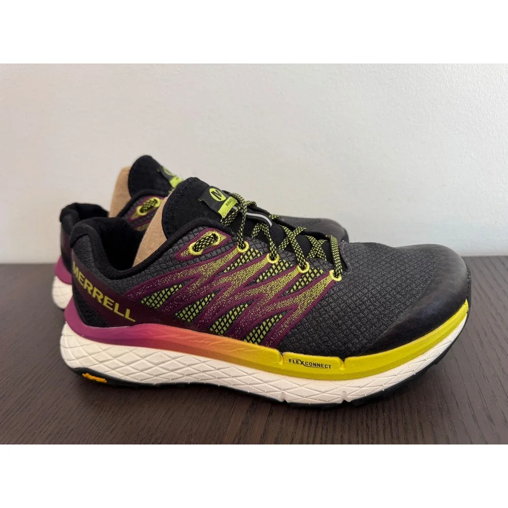 Merrell Rubato Trail Running Shoes‎ Womens 9.5 Black Multi Vibram Sole